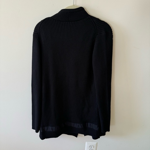 Athleta Sentinel Sweater Coat wool blend black medium - Picture 7 of 10